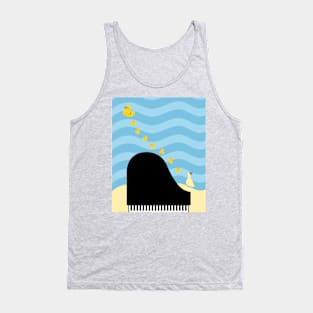 Duck family and piano Tank Top